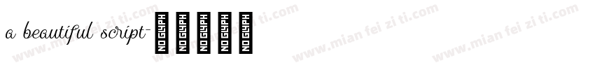 a beautiful script字体转换